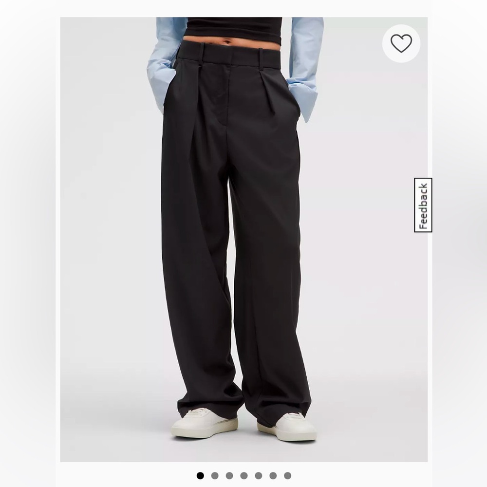 NWT Lululemon Pleat Front High Rise Trouser